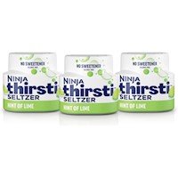 Ninja Agua sabor lima Thirsti 12 oz / 355 ml x 3 | Lima