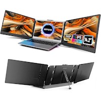 Extension de Pantalla 14.2" Portatil Triple para Laptop Full HD IPS