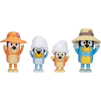 BLUEY pack 4 figuras familia 6-7 cm