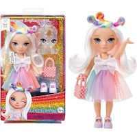 Rainbow High Littles Opal Raine muñeca con unicornio