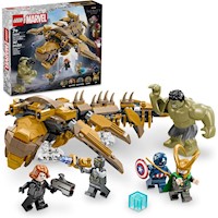 Lego Marvel Los Vengadores contra Leviatán, set de construcción con Hulk y minifiguras