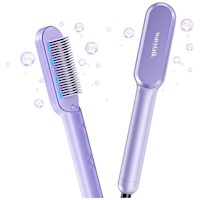 Cepillo alisador de cabello Wavytalk iónico con 6 niveles y cerámica segura - Morado