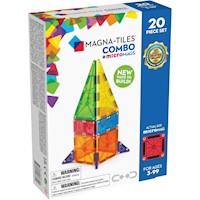 MAGNA-TILES - Combo 20-piezas set de construcción magnético