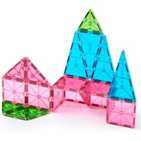 MAGNA-TILES - 20-piezas set de construcción magnético | Floral