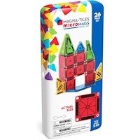MAGNA-TILES - Micromags 26-piezas travel set de construcción magnético