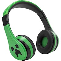 eKids Minecraft auriculares Bluetooth infantiles con micrófono y cable auxiliar