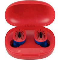 eKids Spiderman auriculares inalámbricos infantiles con micrófono y estuche de carga