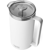 YETI Rambler Cafetera de Prensa con filtro de 64 oz | Blanco
