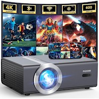 FUDONI Proyector 1080P WiFi y Bluetooth 4K 20000 Lumen - 300 pulgadas