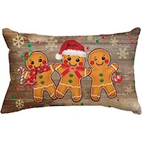 Avoin funda de cojín decorativa de hombre de jengibre, 30 x 50 cm | Marrón