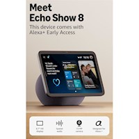 Amazon Echo Show 8, pantalla HD 8.7 in / 22 cm con audio espacial y Alexa+ | Grafito
