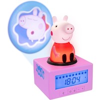 Paladone Peppa Pig, reloj despertador proyector infantil oficial