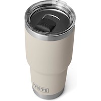 YETI Rambler Vaso de 30 oz de acero inoxidable y tapa MagSlider color crema