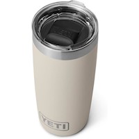 YETI Rambler Vaso de 10 oz de acero inoxidable y tapa MagSlider color crema