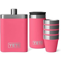 YETI Frasco de 7 oz con juego de vasos de shots a juego color rosado