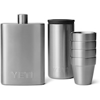 YETI Frasco de 7 oz con juego de vasos de shots a juego color acero