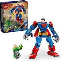 Lego DC Superman Mech vs Lex Luthor, set de construcción y figura de acción
