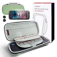 Estuche de Viaje Gran Capacidad para Nintendo Switch 2 | Verde Matcha