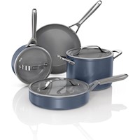 Ninja set cocina CW39007MM Ceramic Pro 7 piezas, cerámica antiadherente | Azul Medianoche