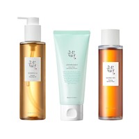 Beauty of Joseon | Set trío de 2 Limpiadores + Aceite hidratantes con ginseng y ciruela verde