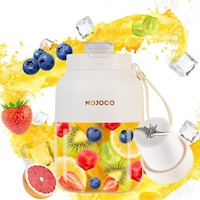 MOJOCO Licuadora Portátil 24oz Inalámbrica/Recargable para Batidos | Blanco