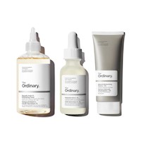 The Ordinary set con Ácido Glicólico, Ácido Hialurónico y Factores Naturales