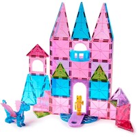 MAGNA-TILES - Castillo 25pc and floral bundle set