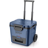 Ninja nevera portátil Frostvault FB230BL, con ruedas y cajón seco, 30 qt / 28,4 L | Lakeshore Blue