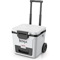 Ninja nevera portátil Frostvault FB230WH, con ruedas y cajón seco, 30 qt / 28,4 L | Blanco