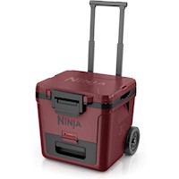 Ninja nevera portátil Frostvault FB230MR, con ruedas y cajón seco, 30 qt / 28,4 L | Merlot