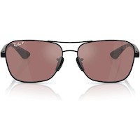 Ray-Ban RB8336M Gafas de sol cuadradas unisex Scuderia Ferrari | Matte Black / Dark Green