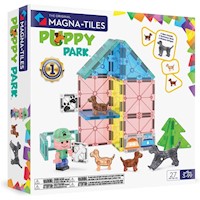 MAGNA-TILES - Puppy park 27-piezas set de construcción magnético