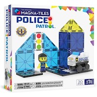 MAGNA-TILES - Policía 20-piezas set de construcción magnético