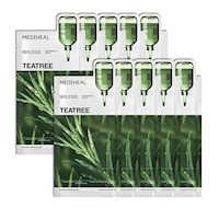 Mediheal Mascarilla Hidratante Calmante Árbol de Té 10 uds