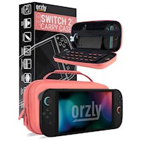 Estuche de Viaje Protector con Bolsillos Para Nintendo Switch 2 | Coral