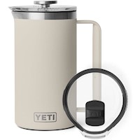 YETI Rambler Prensa francesa con Tapa Magslider de 34 oz | Gris Claro