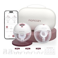 EXTRACTOR DE LECHE M5 MOMCOZY APP MANOS LIBRES PACK 2