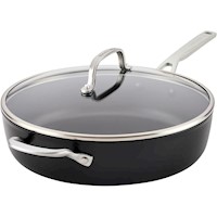 KitchenAid sartén antiadherente de inducción anonizaada | Negro