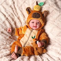 Babeside Muñeca Bebé Realista 17" / 43.2 cm | Marrón