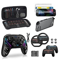 Kit de Accesorios 16 en 1 Para Nintendo Switch 2 | Negro Hall