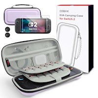 Estuche de Viaje Gran Capacidad para Nintendo Switch 2 | Morado
