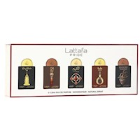 SET DE PERFUME LATTAFA PRIDE COLECCIÓN N.° 4 EDP - 5 PZS 0.65 OZ / 20ML C/U