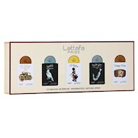 SET DE PERFUME LATTAFA PRIDE COLECCIÓN N.° 5 EDP - 5 PZS 0.65 OZ / 20ML C/U