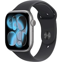 Apple Watch Series 11 Space Gray Aluminio (GPS + CELLULAR 46mm) + Sport Band Black M/L