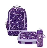 Set Bentgo Mochila 2 en 1, Lonchera y Tomatodo - Unicornio