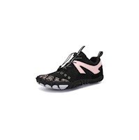 Zapatillas de ciclismo aquamoda Unisex HB1ANR Negro con Rosado