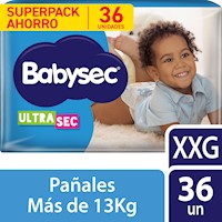 Pañal Babysec Ultra Talla XXG 36 un