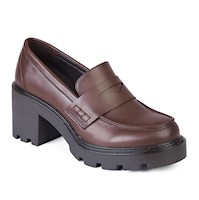 MOCASIN MUJER STHEF MARRON 7926
