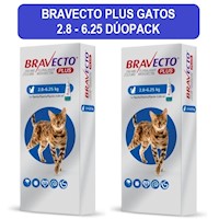 Bravecto Antipulgas para Gatos Spot-on 250 MG 2.8 - 6.25 Kg Dúopack