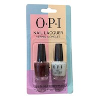 Mini Esmaltes Opi Packx2 - Guinda y Rosa